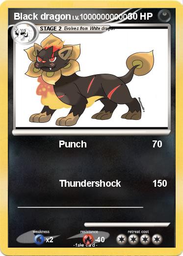 Pokemon Black dragon
