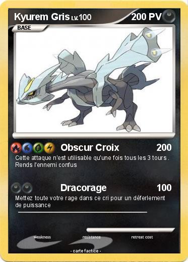 Pokemon Kyurem Gris