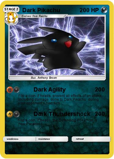Pokemon Dark Pikachu