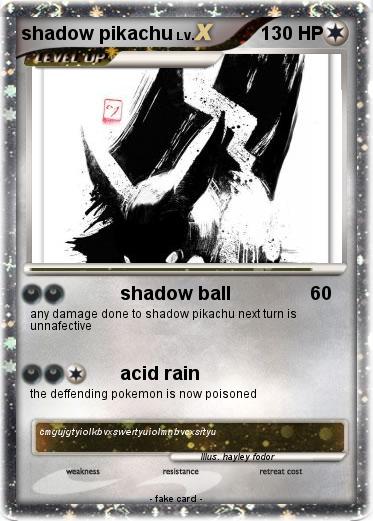 Pokemon shadow pikachu