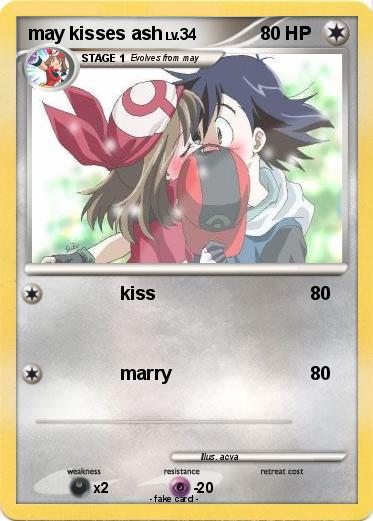 Pokemon may kisses ash