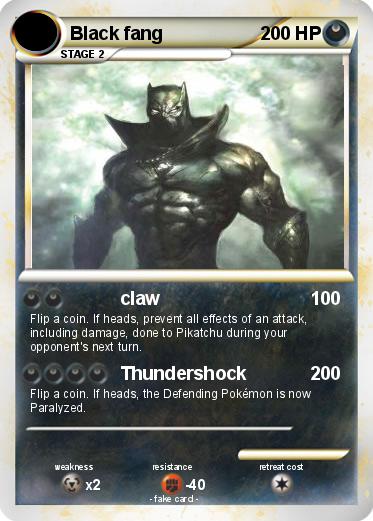 Pokemon Black fang