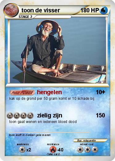 Pokemon toon de visser