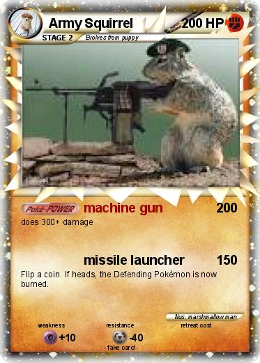 Pokemon Army Squirrel