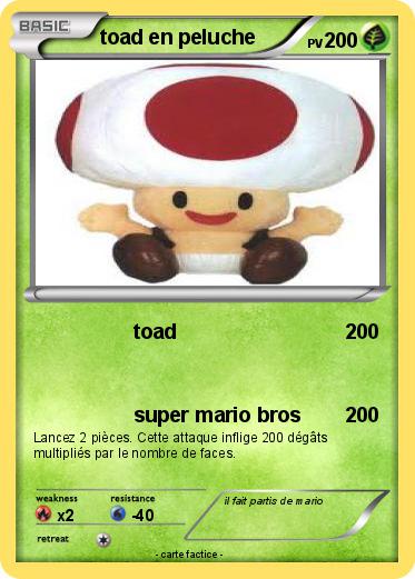 Pokemon toad en peluche