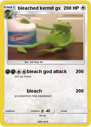 Pokemon bleached kermit gx