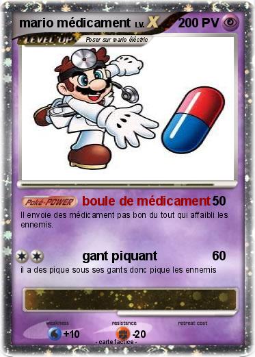 Pokemon mario médicament