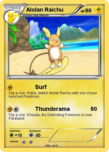 Pokemon Alolan Raichu