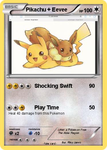 Pokemon Pikachu + Eevee