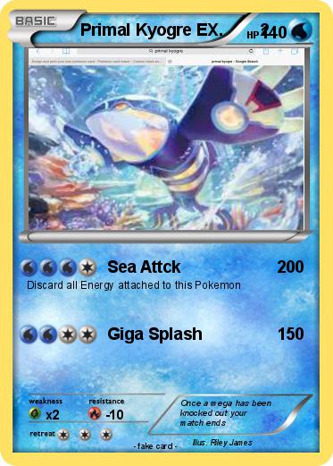 Pokemon Primal Kyogre EX.        2