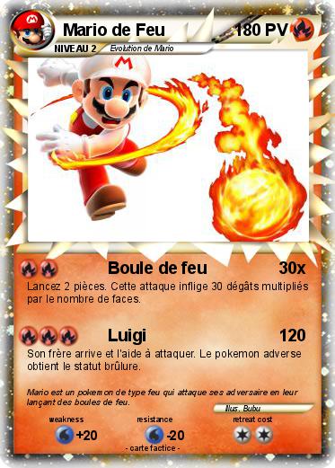 Pokemon Mario de Feu
