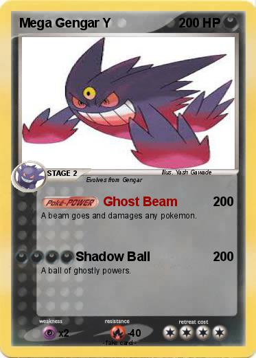 Pokemon Mega Gengar Y