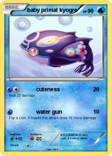 Pokemon baby primal kyogre