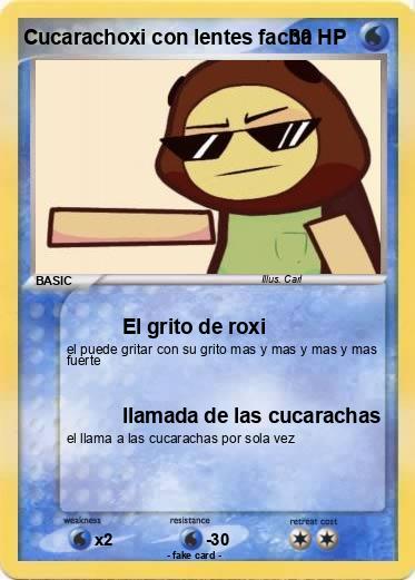 Pokemon Cucarachoxi con lentes facha