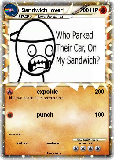 Pokemon Sandwich lover