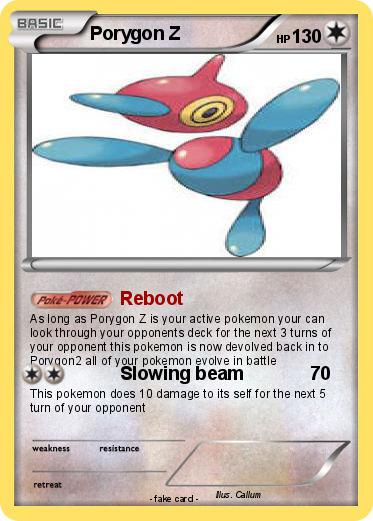 Pokemon Porygon Z