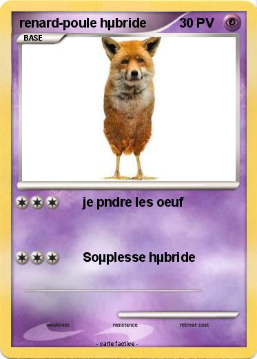 Pokemon renard-poule hµbride