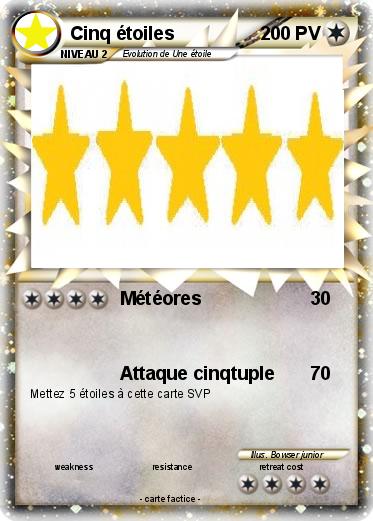 Pokemon Cinq étoiles