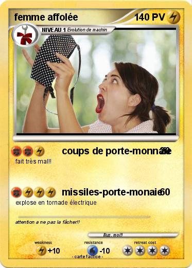 Pokemon femme affolée