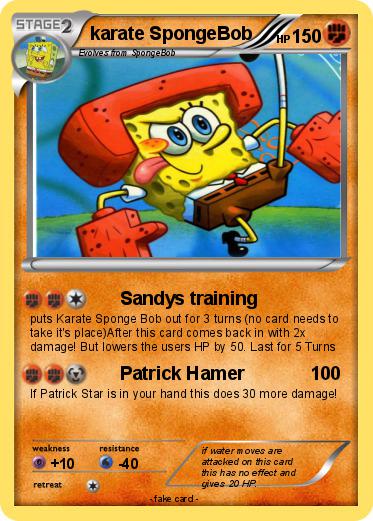 Pokemon karate SpongeBob