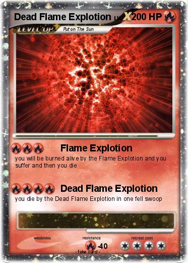 Pokemon Dead Flame Explotion