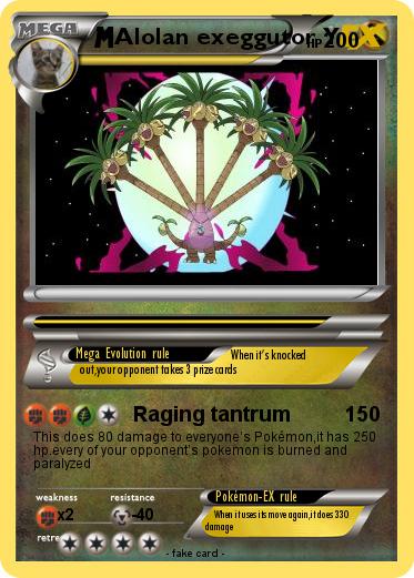 Pokemon Alolan exeggutor Y