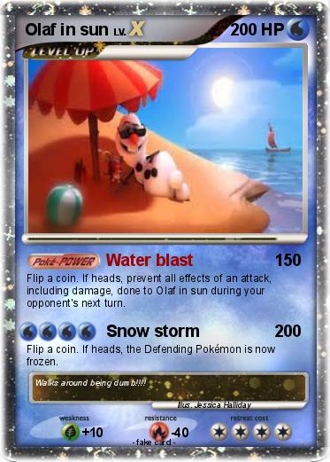 Pokemon Olaf in sun