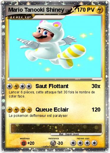 Pokemon Mario Tanooki Shiney