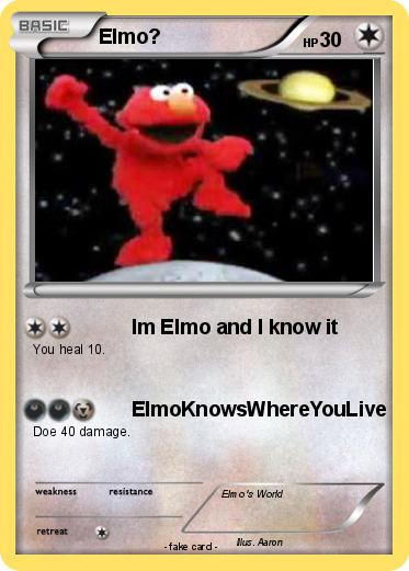 Pokemon Elmo?