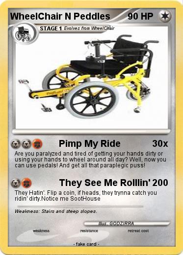 Pokemon WheelChair N Peddles