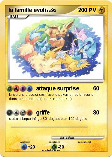 Pokemon la famille evoli
