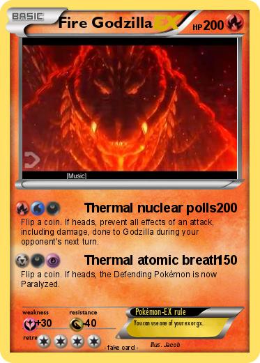 Pokemon Fire Godzilla