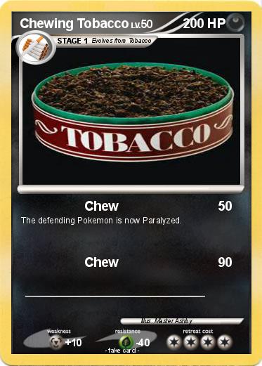 Pokemon Chewing Tobacco