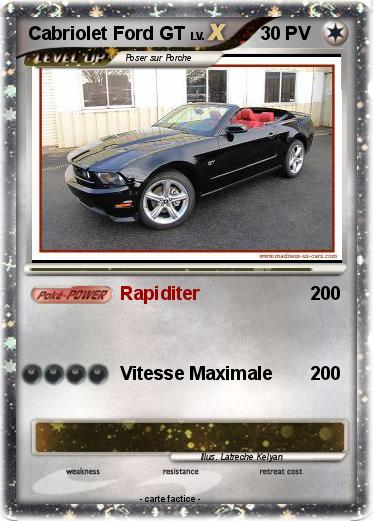 Pokemon Cabriolet Ford GT