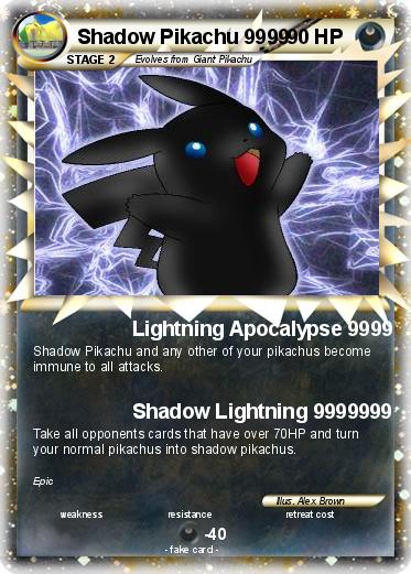 Pokemon Shadow Pikachu 9999