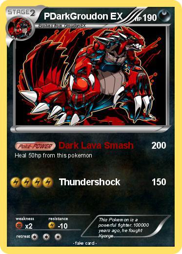 Pokemon PDarkGroudon EX