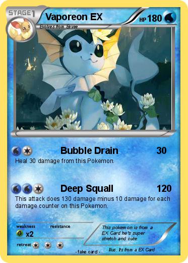 Pokemon Vaporeon EX
