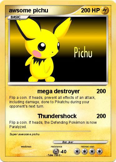Pokemon awsome pichu