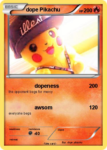 Pokemon dope Pikachu