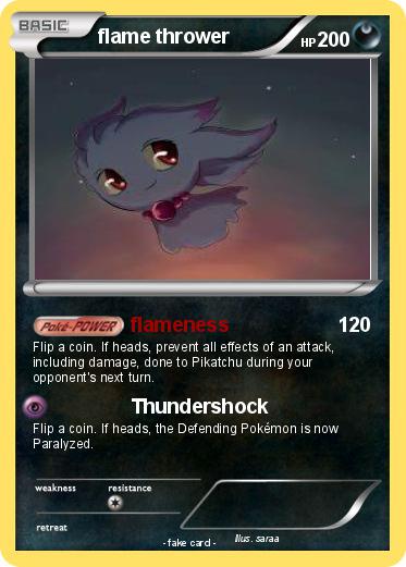 Pokemon flame thrower