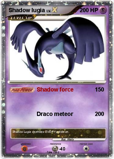 Pokemon Shadow lugia