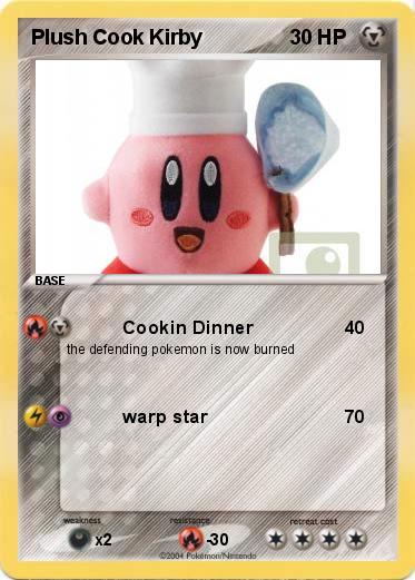 Pokemon Plush Cook Kirby