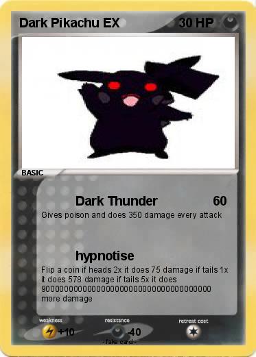Pokemon Dark Pikachu EX