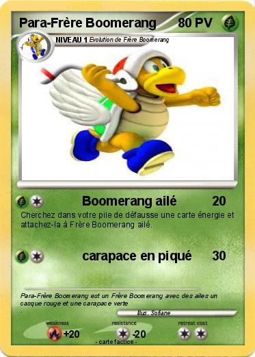 Pokemon Para-Frère Boomerang