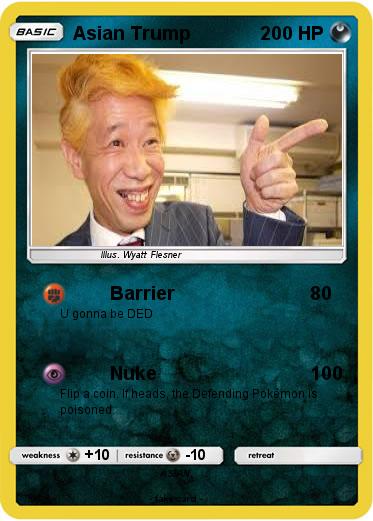 Pokemon Asian Trump