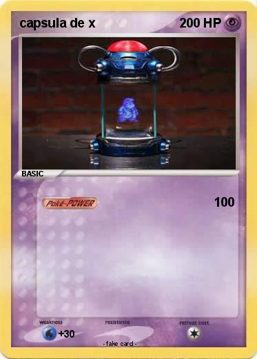 Pokemon capsula de x