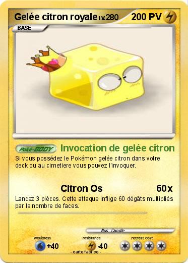 Pokemon Gelée citron royale