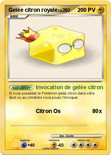 Pokemon Gelée citron royale