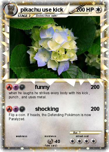 Pokemon pikachu use kick
