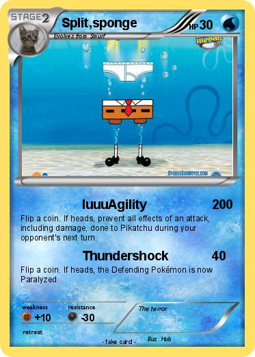 Pokemon Split,sponge